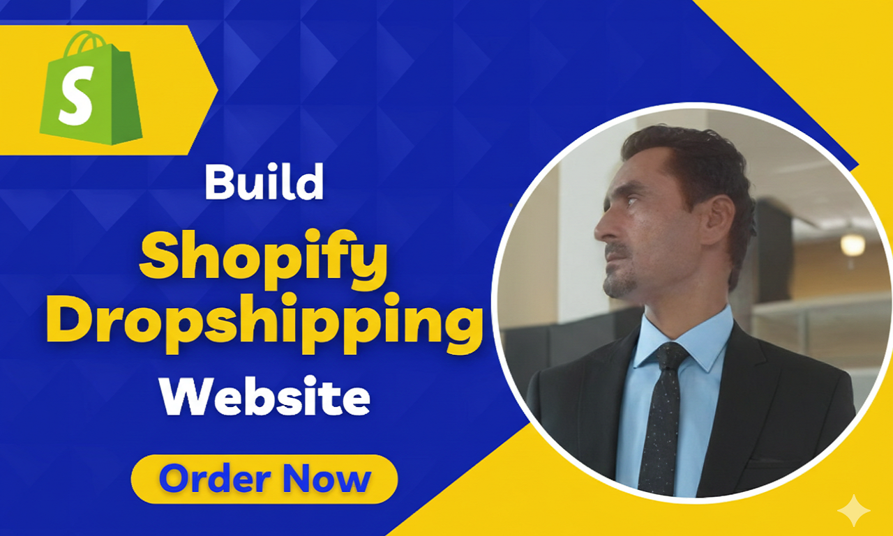 I will build shopify website design or shopify dropshipping store