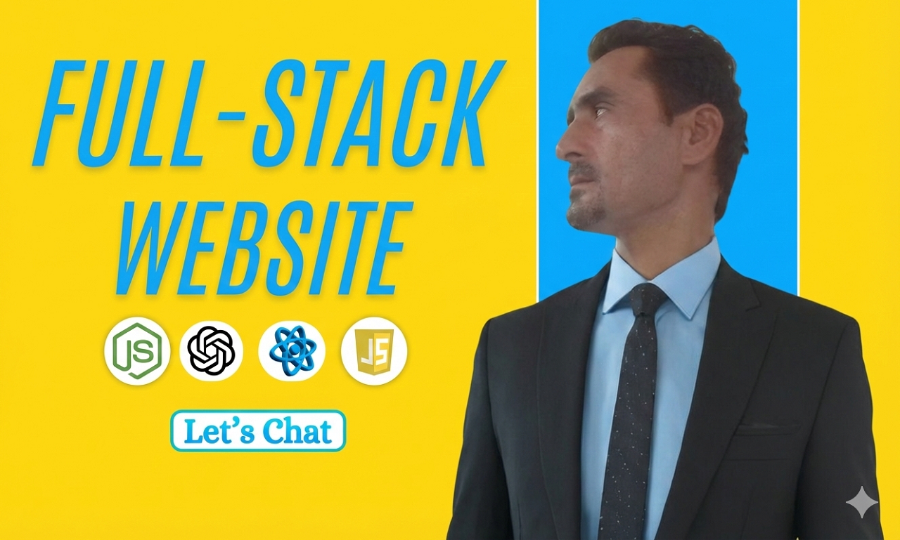 I will rebuild custom ai website development as full stack front and back end developer