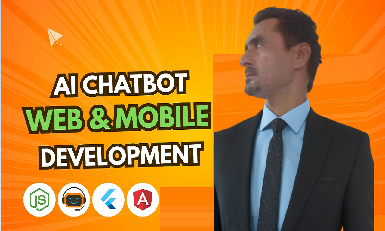 I will develop ai website, ai chatbot, ai mobile app, saas app and ai software
